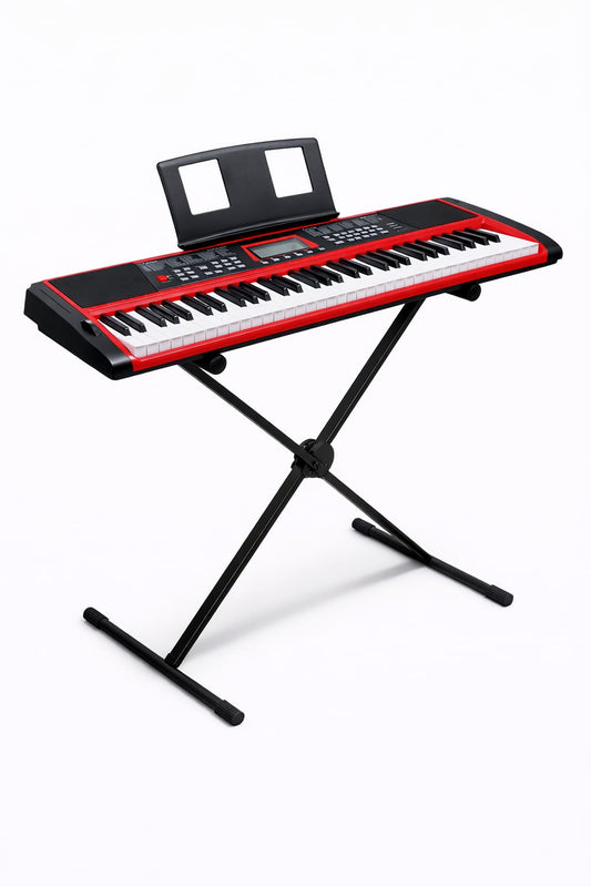 RS-611 Portable Keyboard Piano with Stand and Pedal