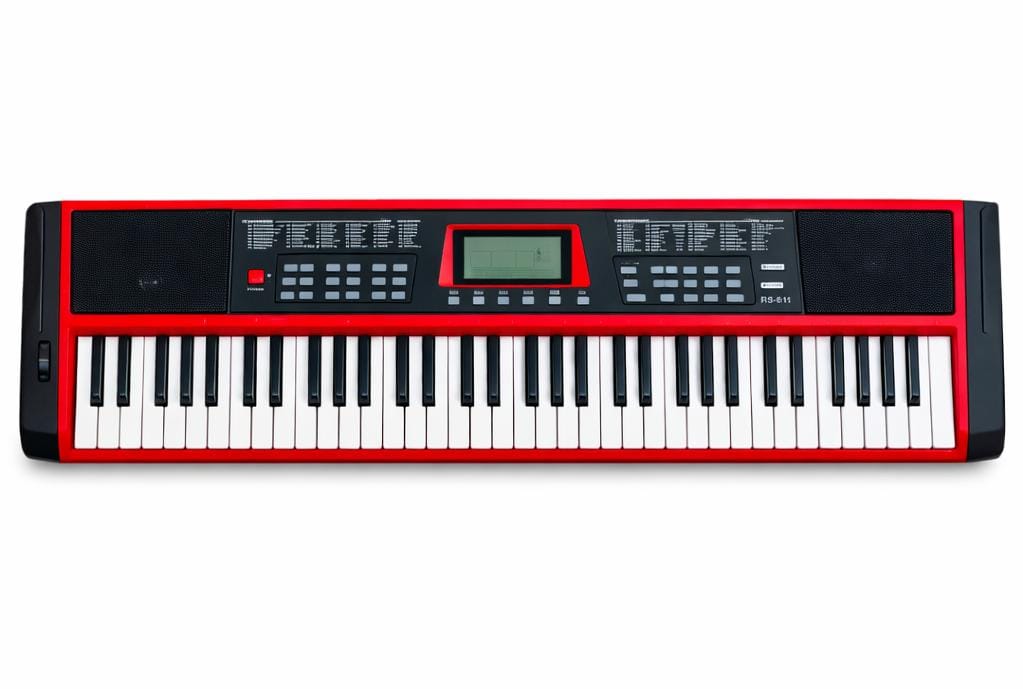 RS-611 Portable Keyboard Piano with Stand and Pedal