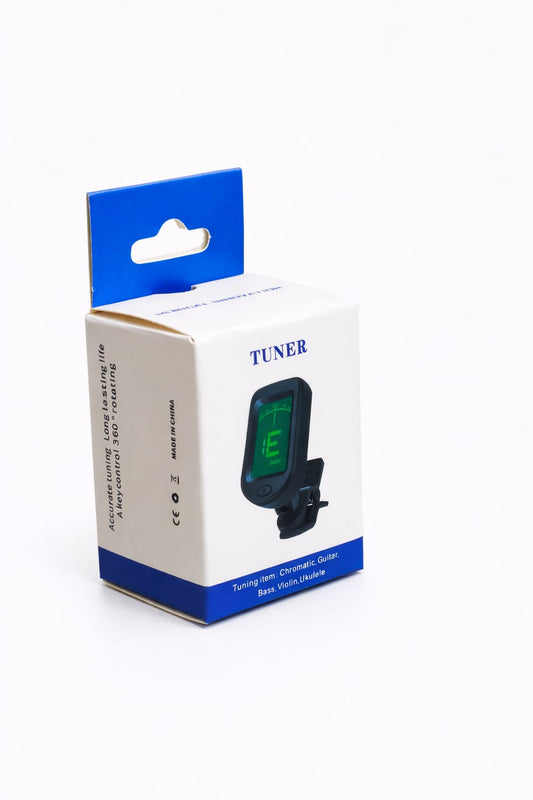 Clip-On Chromatic Tuner – Guitar, Bass, Violin & Ukulele