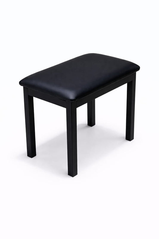 Padded Piano Bench – Black